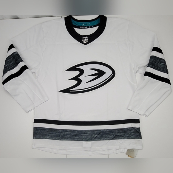Anaheim Ducks NHL Adidas Indo 2019 All Star Game Parley Jersey White Size 56 New - Picture 1 of 11